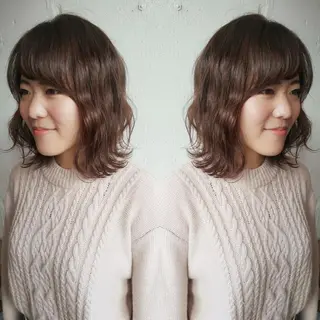 ミディアム あらき ちさとのヘアスタイル