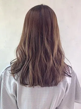 セミロング カラー パーマ ヘアアレンジ ITbyALBUM 中野店のヘアスタイル