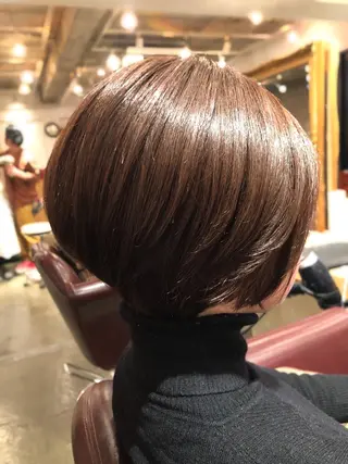 ショート カラー 韓国風カット/ 髪質改善 黒崎のヘアスタイル