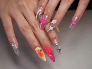 ネイル NAILSTUDIO401所属・ジェルチップ長さだし 専門ネイルサロンのネイルデザイン