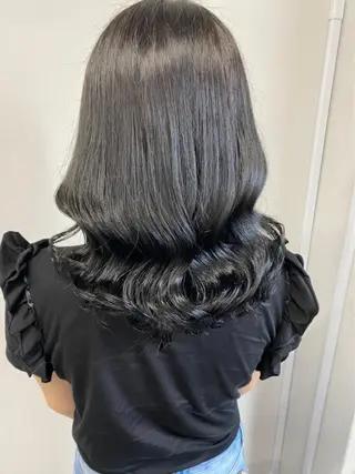 ロング カラー パーマ ヘアアレンジ メンズ キッズ ネイル マツエク・マツパ 🦋韓国風カラー🦋 こうせい原宿のヘアスタイル