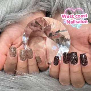 ネイル リボン、ガーリー パーツ放題専門店のネイルデザイン