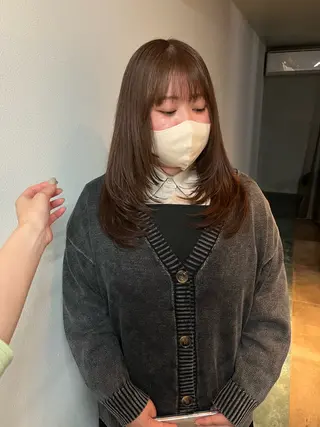 ミディアム 三浦 ふたばのヘアスタイル