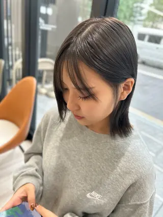 ミディアム カラー 片山 仁のヘアスタイル