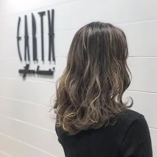 ミディアム カラー パーマ 杉田 一浩のヘアスタイル