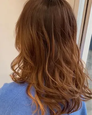 ロング カラー パーマ 古川 琴美のヘアスタイル