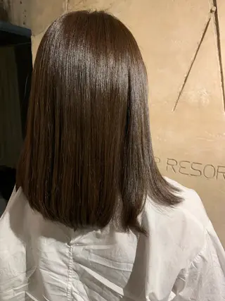 ミディアム 髪質改善& 質感再生カラー専門のヘアスタイル