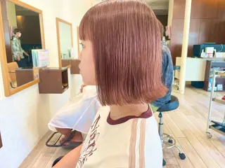 ミディアム カラー 透明感カラー/ 艶カラー/ここ🍒のヘアスタイル