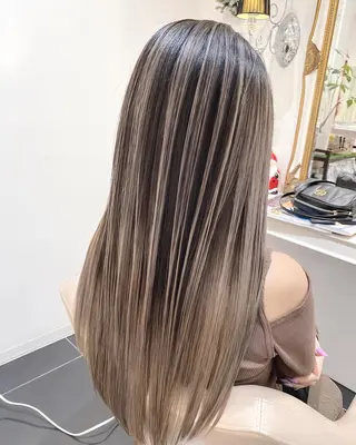 セミロング カラー 山崎俊輔/髪質改善 /バレイヤージュのヘアスタイル