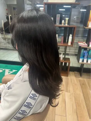 セミロング 説田 陽花里のヘアスタイル