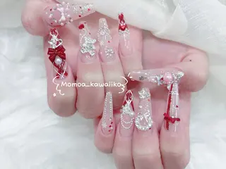 ネイル MoMoA Nail ネイル長さ出し専門店のネイルデザイン