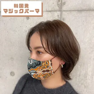 ミディアム JEANAHARBOR ジーナハーバー所属・根元パーマミニパーマ 韓国パーマ関根慶介のヘアスタイル