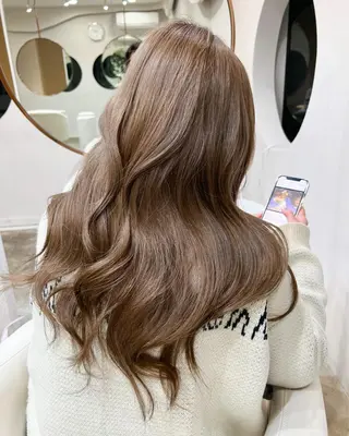 ロング 🤍🤍韓国ヘア おたけ🤍🤍のヘアスタイル
