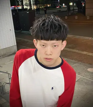 メンズ メンズ特化/フェザー /パーマ/伊勢元のヘアスタイル