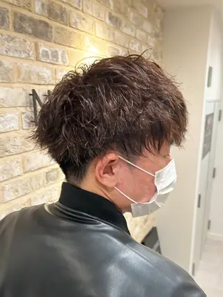 ショート メンズ ハイトーン/ ウルフ/suzuhaのヘアスタイル