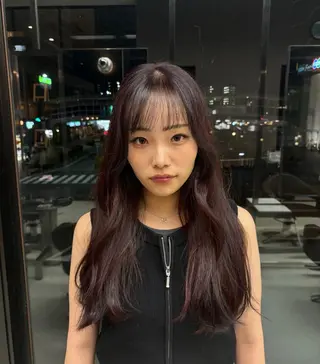 ロング カラー 中津/トレンドカラー /美馬本紅亜のヘアスタイル