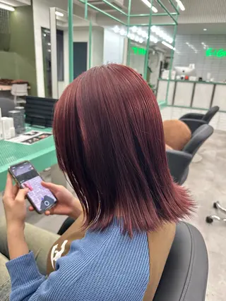 ミディアム カラー 🌟艶髪ブリーチ髪質 改善🌟shunmaのヘアスタイル