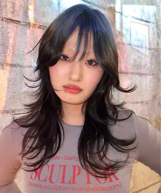 ロング カラー haco＋所属・圧倒的デザイン力 店長🎨RENAのヘアスタイル