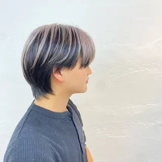 ミディアム カラー メンズ 久村 泰生のヘアスタイル
