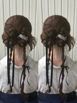 ロング ヘアアレンジ 高橋 乙葉のヘアスタイル