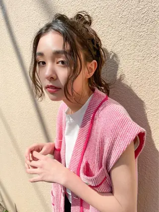 ロング カラー MUSASHI ブリーチカラー◎のヘアスタイル