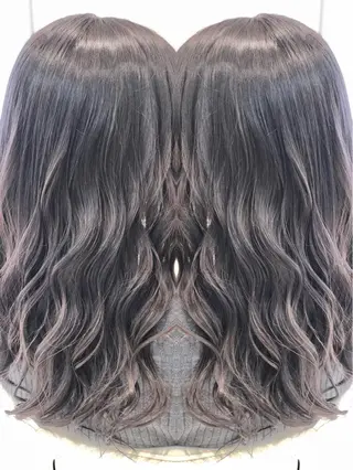 ロング カラー 永島 桜のヘアスタイル