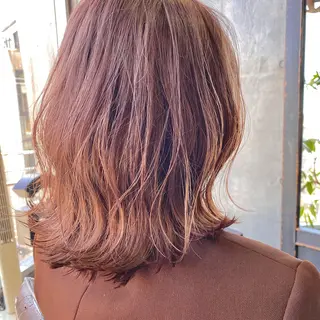 ミディアム カラー ヘアアレンジ tane.所属・【ダメージレス施術】 【透明感】北村 拓也のヘアスタイル