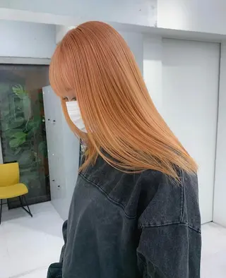 ロング 縮毛👱🏽‍♀️ 🎀海外ハイライトのヘアスタイル