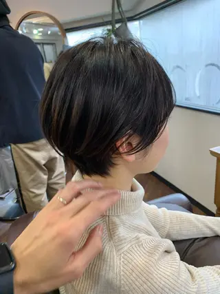 ショート 縮毛矯正/ショート/ レイヤー/畑中正敏のヘアスタイル