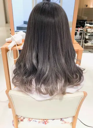 セミロング カラー Days 透明感カラーのヘアスタイル