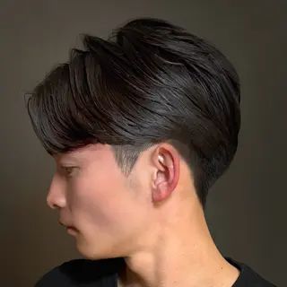 パーマ メンズ GO TODAY シェアサロン　原宿　Verno店所属・センターパート特化/ メンズカット/ヒロキのヘアスタイル