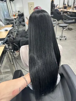 ロング カラー くすみミルクティー／ ブラウン🪡TOWAのヘアスタイル