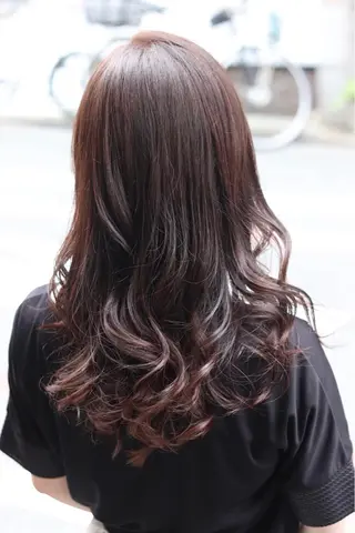 セミロング カラー ヘアアレンジ Recess hair所属・川内 政人のヘアスタイル