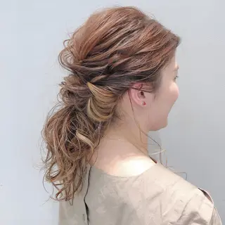 ヘアアレンジ 似合わせ艶髪カラー ❤️ハダユミのヘアスタイル