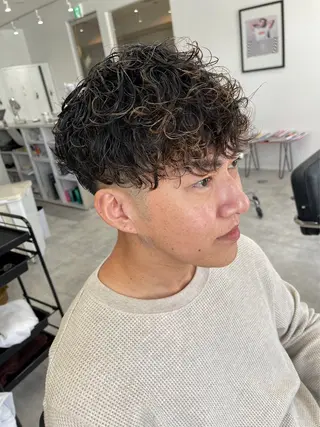 ショート メンズパーマ/新潟/ 万代/高橋悠叶のヘアスタイル