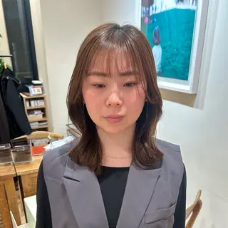 ミディアム 丸みボブ/ショート /大山杏奈🌙のヘアスタイル