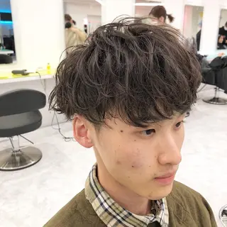 メンズ BABY 艶髪暗髪ヘア💖達人のヘアスタイル