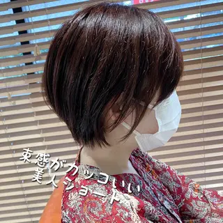 ショート ✨圧倒的満足度◎ 小顔美人ショート✨佃のヘアスタイル