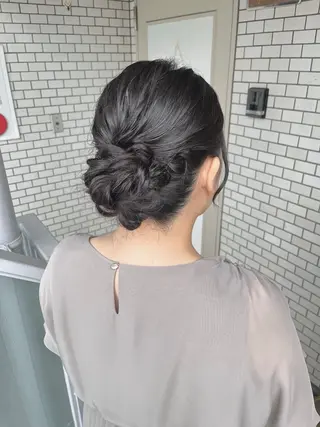 セミロング 参列♡デートゆるふわ ヘアメイク🎀みゆうのヘアスタイル