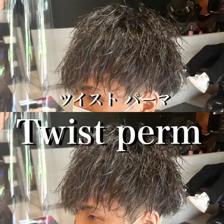 ショート パーマ メンズ メンズヘア特化 崎田 成人のヘアスタイル