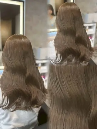 ロング カラー ヘアアレンジ ダメージレスカラー 🩵HIYO🩵のヘアスタイル