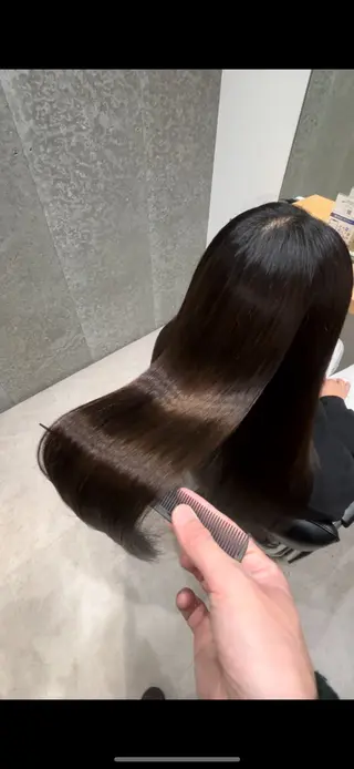 セミロング 髪質改善ヘアケア 艶髪特化/上田のヘアスタイル