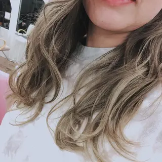 ロング カラー 鶴田 風雅のヘアスタイル