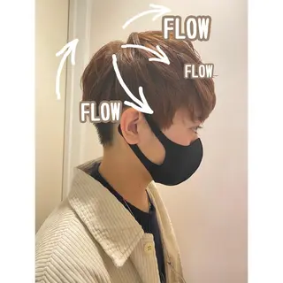 ショート カラー メンズ 🪽羽エク/Ash 店長/折目奈央🪽のヘアスタイル