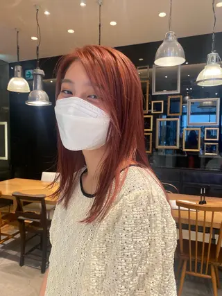 カラー 角田 琉希也のヘアスタイル