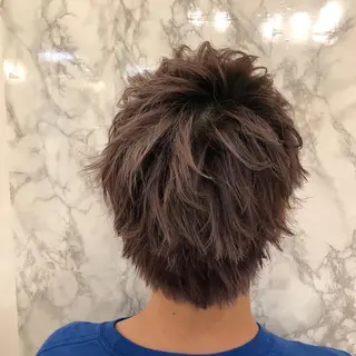 ショート メンズ カラー 🟦西荻窪メンズ特化 美容師🟦Yu-Jiのヘアスタイル