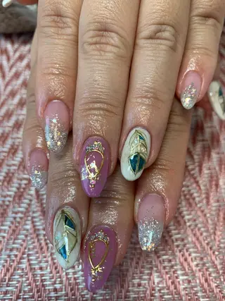 ネイル rukianail 新里のネイルデザイン