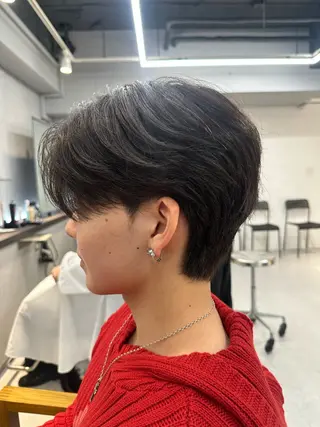 ショート メンズ 渋谷/メンズパーマ/ ミディアム/田代昂平のヘアスタイル