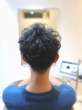 メンズ パーマ 北林 弘展のヘアスタイル
