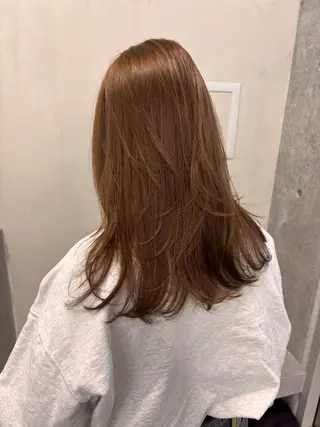 セミロング カラー yuuna/ ハッシュカット🎀のヘアスタイル